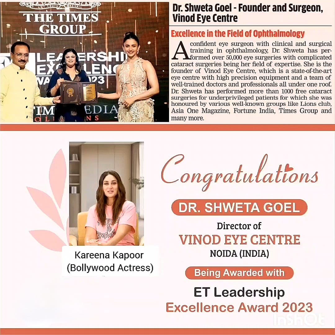 " RECOGNITION FROM KAREENA KAPOOR AFTER RECEIVING TIMES EXCELLENCE AWARD 2023"